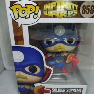 Funko Pop! Infinity Warps Soldier Supreme Action Figure - Blue, Red, Gold